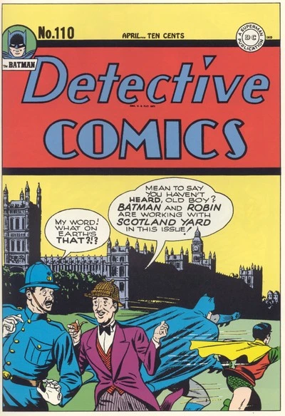 Cover of Batman and Robin in Scotland Yard!