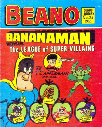 Cover of Bananaman vs the League of Super-Villains