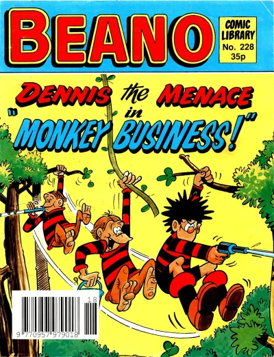 Cover of Dennis the Menace in Monkey Business