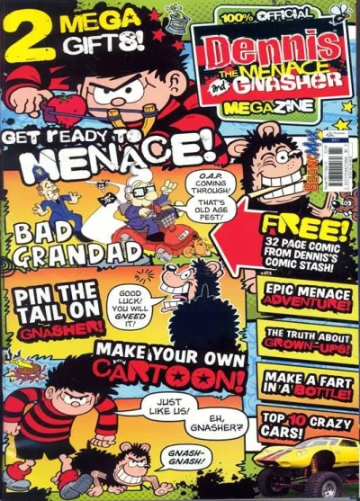 Cover of Dennis the Menace and Gnasher Megazine Issue No. 2