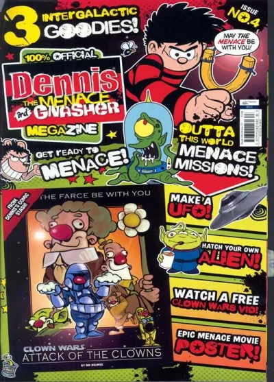Cover of Dennis the Menace and Gnasher Megazine Issue No. 4