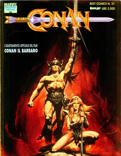 Cover of Conan il barbaro l'adattamento ufficiale del film