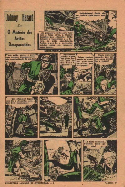 Cover of Johnny Hazard em O Misterio dos Avioes Desaparecides