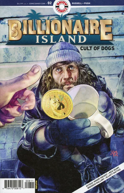Cover of Billionaire Island - Cult of Dogs; Her Will; I Am Slowly Being Eaten Alive By Moss