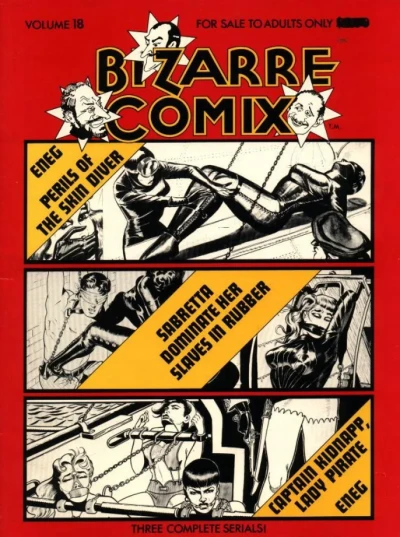 Cover of Peril of the Skin-Diver; Sabretta Dominate Her Slaves in Rubber; Captain Kidnapp, Lady Pirate