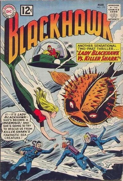 Cover of Lady Blackhawk vs. Killer Shark