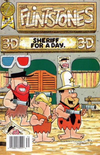 Cover of The Flintstones 3D [#2] - Sheriff for a Day