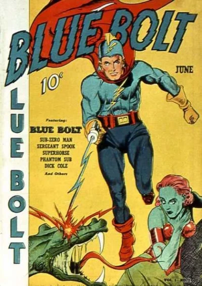 Cover of Blue Bolt Comics
