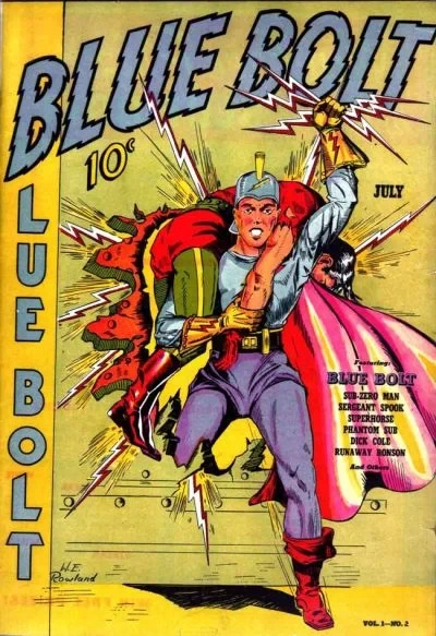 Cover of Blue Bolt Comics
