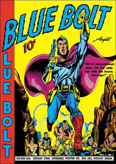 Cover of Blue Bolt Comics