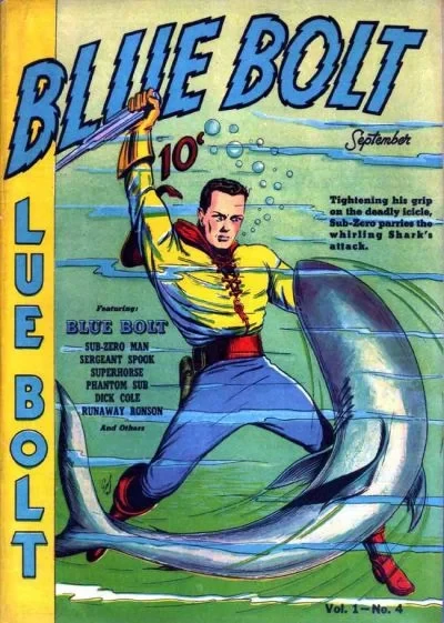 Cover of Blue Bolt Comics