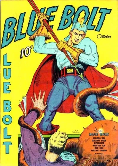 Cover of Blue Bolt Comics