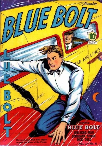 Cover of Blue Bolt Comics