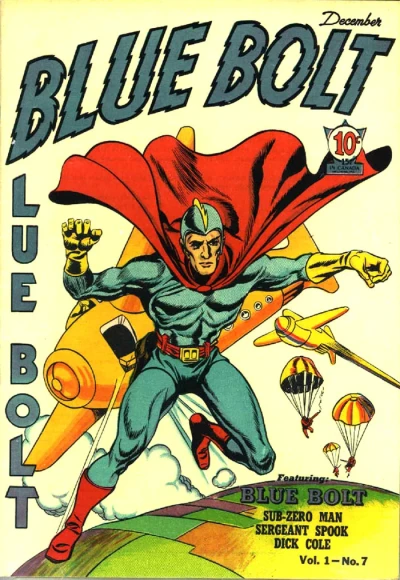 Cover of Blue Bolt Comics