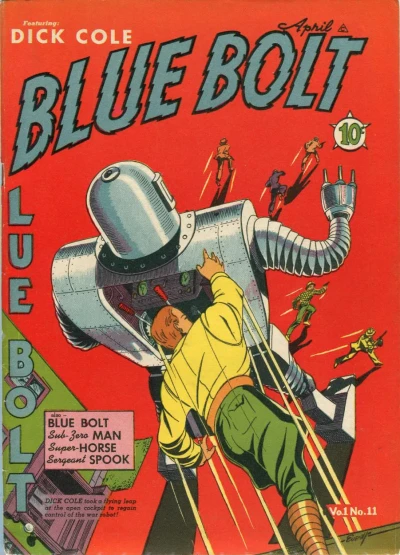 Cover of Blue Bolt Comics