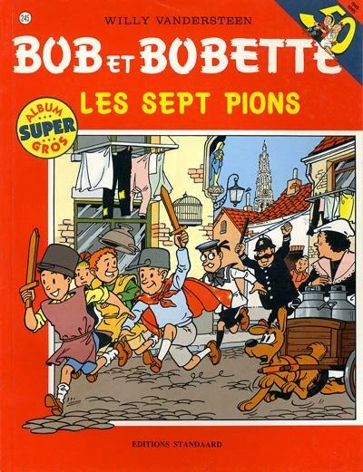 Cover of Les sept pions
