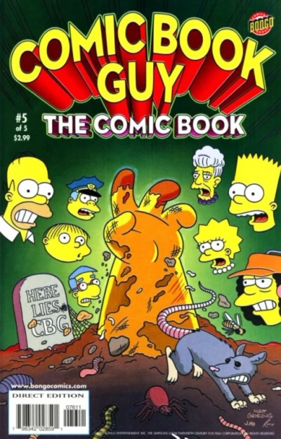 Cover of The Death of Comic Book Guy! Part 5