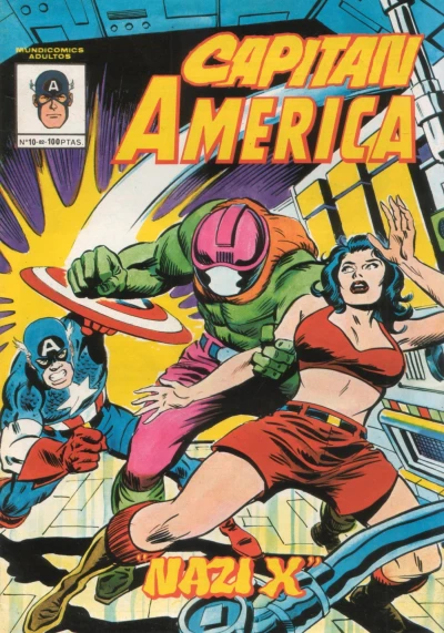 Cover of Nazi "X"!; ¡La cara de un heroe, la tuya!