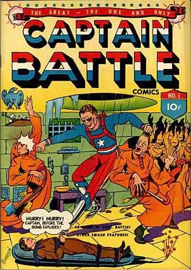 Cover of Captain Battle Conquers the Nazi Terror