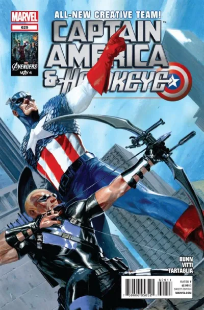 Cover of Captain America and Hawkeye