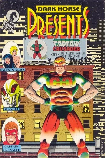 Cover of Captain Crusader; The Masque; Babes 'n Arms