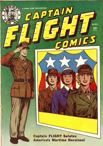 Cover of Captain Flight Salutes America's Wartime Heroines!