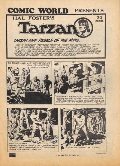 Cover of Hal Foster's Tarzan : Tarzan and Rebels of the Mine