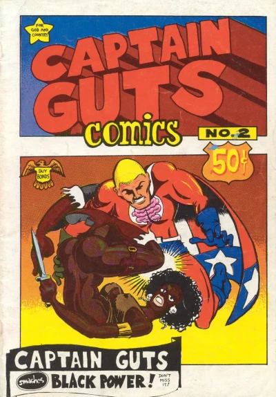 Cover of Captain Guts Smashes Black Power