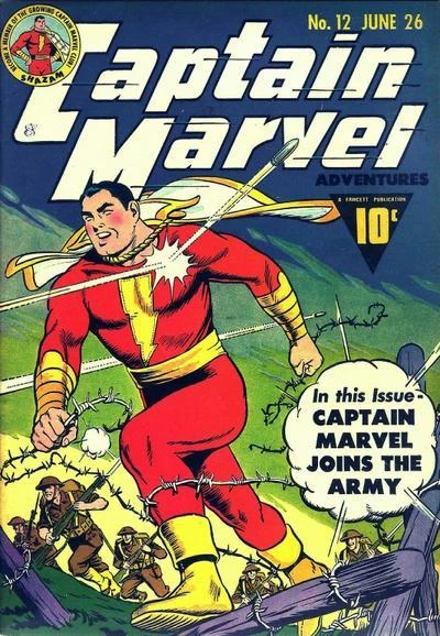 Cover of Captain Marvel Joins the Army