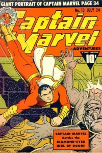 Captain Marvel Battles the Diamond-Eyed Idol of Doom!