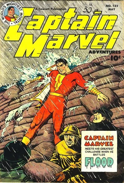 Cover of Capt. Marvel Battles Flood