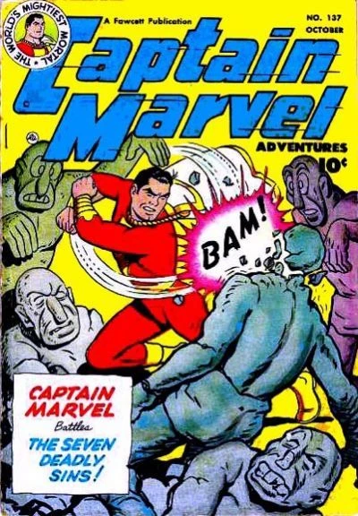 Cover of Captain Marvel Battles King Kull and the Seven Sins