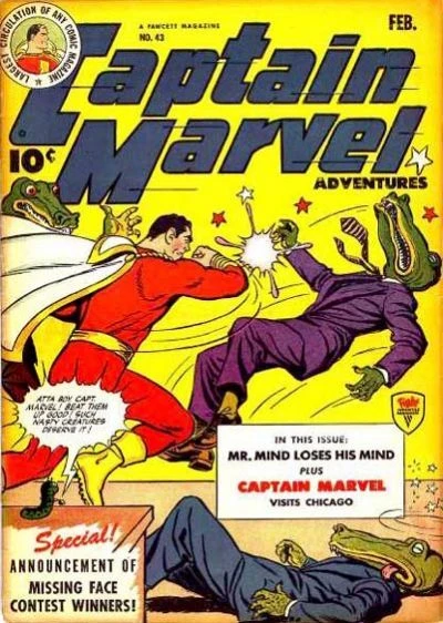 Cover of Mr. Mind loses His Mind ; Captain Marvel Visits Chicago