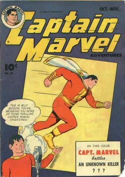 Cover of Capt. Marvel Battles an Unknown Killer ? ? ?