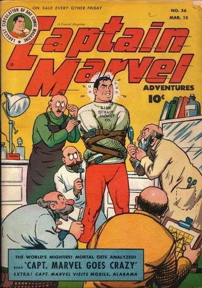 Cover of Capt. Marvel Goes Crazy! ; Capt. Marvel Visits Mobile, Alabama