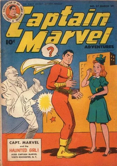 Cover of Capt. Marvel and the Haunted Girl ; Captain Marvel Visits Rochester , N. Y.