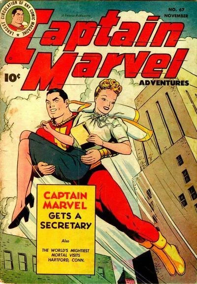 Cover of Captain Marvel Gets a Secretary