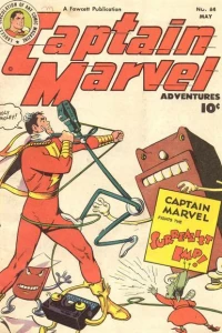 Captain Marvel Fights The Surrealist Imp!