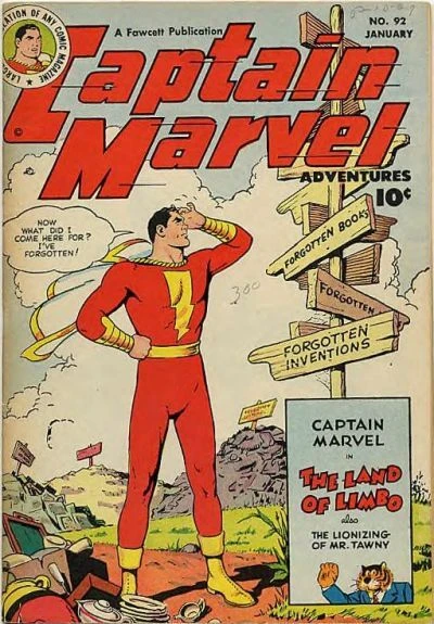 Cover of Captain Marvel in The Land of Limbo ; The Lionizing of Mr. Tawny