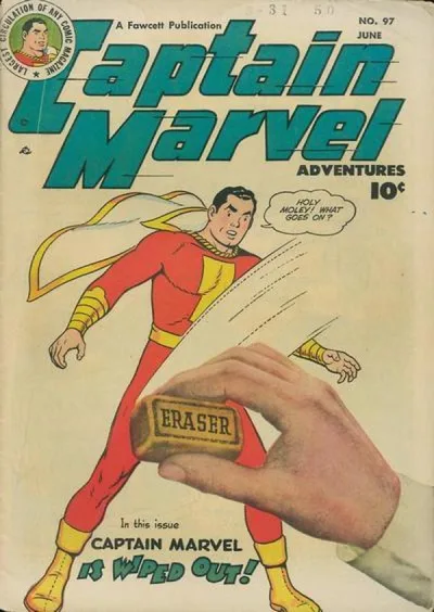 Cover of Captain Marvel Is Wiped Out!