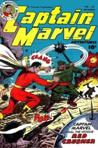 Captain Marvel Battles the Red Crusher