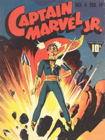Cover of Capt. Marvel Jr. Struggles with Sabbac