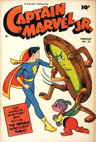 Cover of Capt. Marvel Jr. Battles Worry