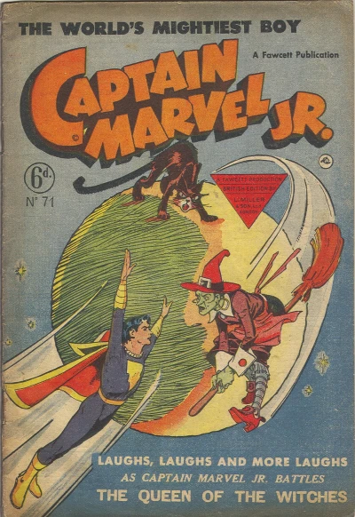 Cover of Captain Marvel Jr. Battles the Queen of the Witches