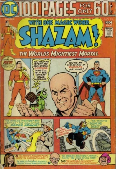 Cover of Captain Marvel Meets Lex Luthor!?! / The Man in the Paper Armor