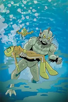 Cover of Attack of the Lake Monster; Sibling Rivalry; Aku's Fairy Tales: Thumbling Jack