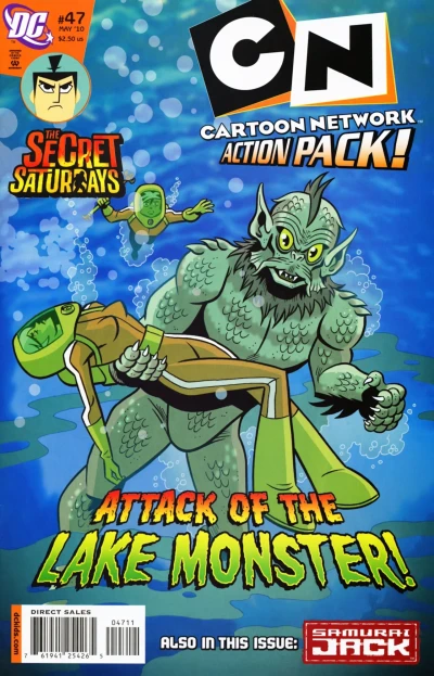 Cover of Attack of the Lake Monster; Sibling Rivalry; Aku's Fairy Tales: Thumbling Jack
