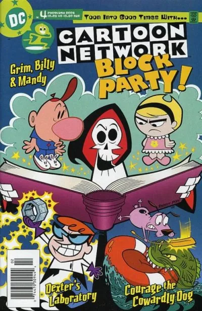 Cover of Grim's Bedtime Stories; Dexter vs Mandark; Drool in the Gene Pool; Monkeying with Octopi;