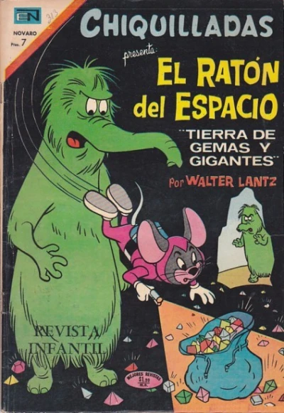 Cover of El Raton del Espacio "Tierra de Gemas y Gigantes"