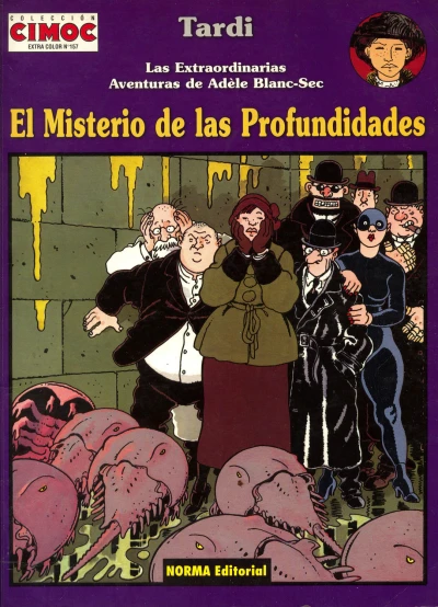 Cover of Las extraordinarias aventuras de Adèle Blanc-Sec: El misterio de las profundidades